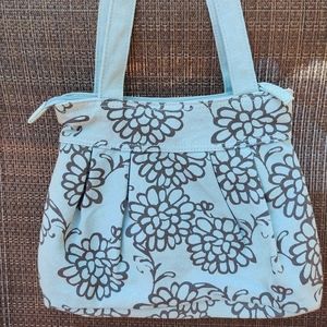 AEROPOSTALE Small Floral Canvas Hobo Bag EUC
